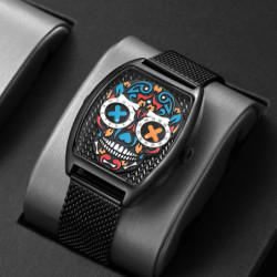 Détails Montre Tête de Mort Mexicaine à Quartz pour Homme Modèle 2