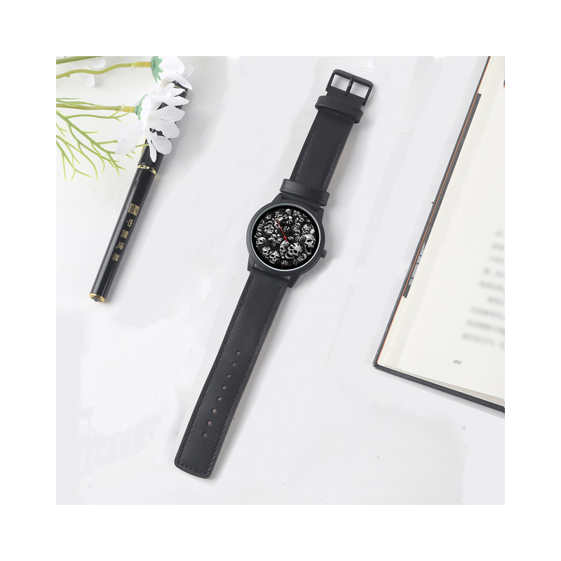Montre Tête de Mort Crânes à Quartz pour Hommes Modèle 1