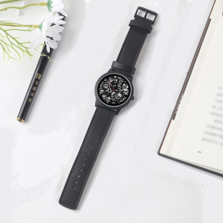 Montre Tête de Mort Crânes à Quartz pour Hommes Modèle 1