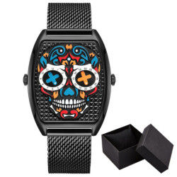 Montre Tête de Mort Mexicaine à Quartz pour Homme Modèle 2