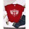 T-shirt Rock Roll pour femme rouge