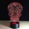 Lampe tête de mort tête Santa Muerte Lampe LED 7 couleurs