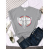 T-shirt Rock And Roll pour femme Couleur Gris