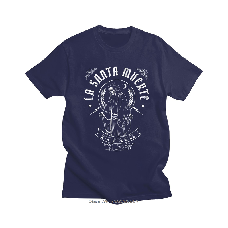 T-shirt La Santa Muerte pour homme Couleur Violet