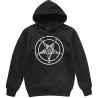 Sweatshirt Gothique imprimé Pentagramme Baphomet pour femme Couleur Noir