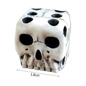 dimensions Dés Tête de Mort Os de Crâne
