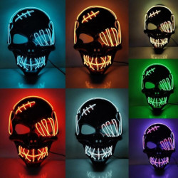 Lampe tête de mort masque fantôme à lumière LED