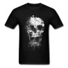 T-shirt Tête de Mort dégoulinante Couleur Noir