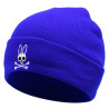 Bonnet Tête de Mort Lapin Unisexe Skull Bunny Couleur Bleu