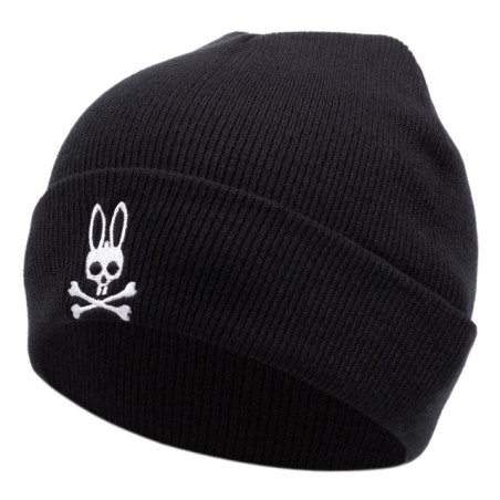 Bonnet Tête de Mort Lapin Unisexe Skull Bunny Couleur Noir