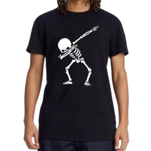 T-shirt Tête de Mort Squelette Dab