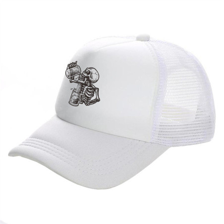 Casquette Squelette Cool et Bière Modèle 1