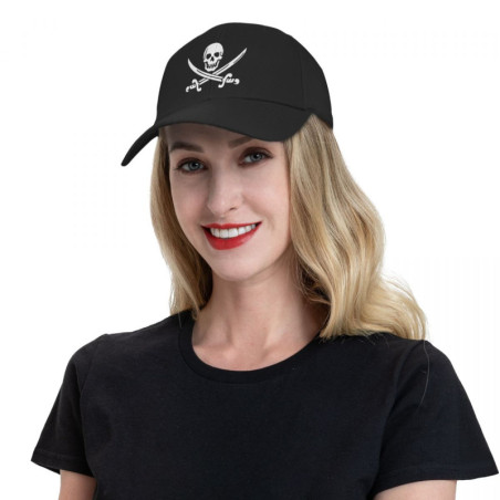 Casquette Tête de Mort Pirate Logo Jolly Roger