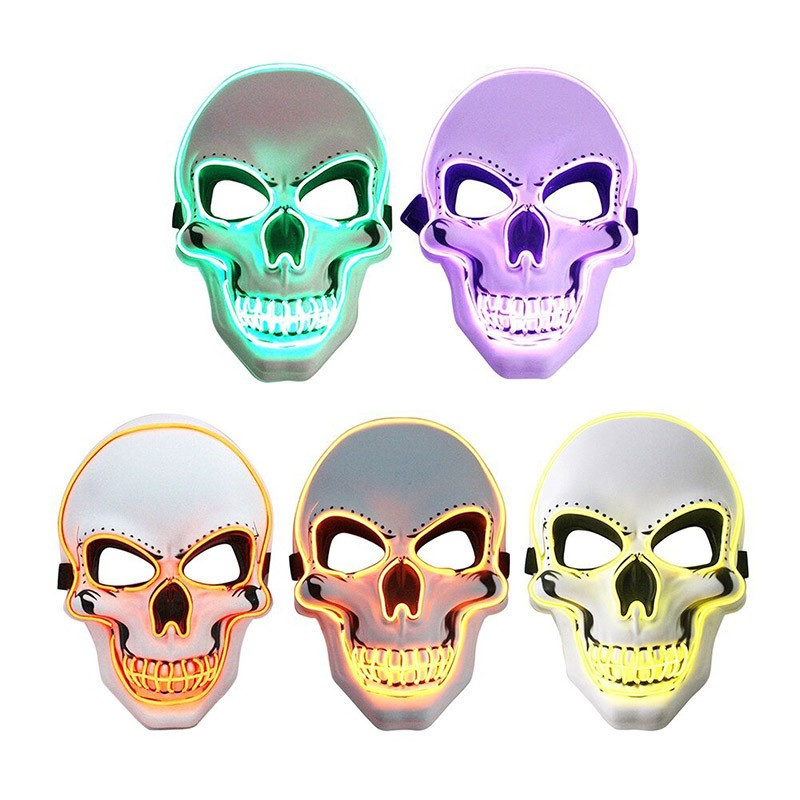 Lampe tête de mort masque crâne lumineux LED 