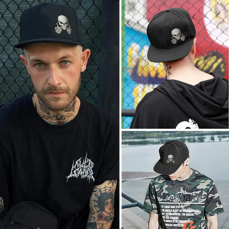 Vue Complète Casquette Tête de Mort Skull Fuck You