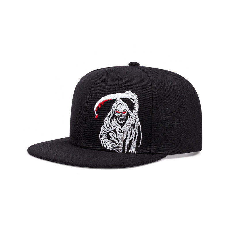 Casquette Skull Faucheuse de la Mort Couleur Noir