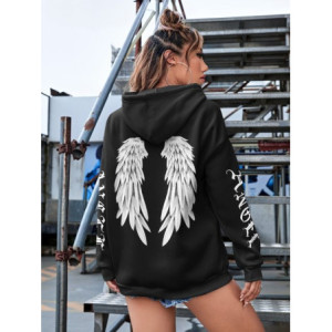 Sweatshirt Gothique Dark Angel Ailes d'Ange pour femme