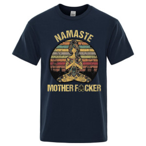 T-shirt imprimé "Namaste MotherFuckers" à manches courtes Unisexe