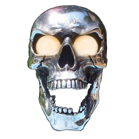 Lampe frontale de Moto avec tête de mort avec lampe