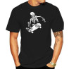 T-shirt Tête de Mort Squelette Skateboard Ride Couleur Noir