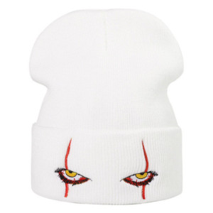Bonnet Tête de Mort Yeux de la Terreur Couleur Blanc