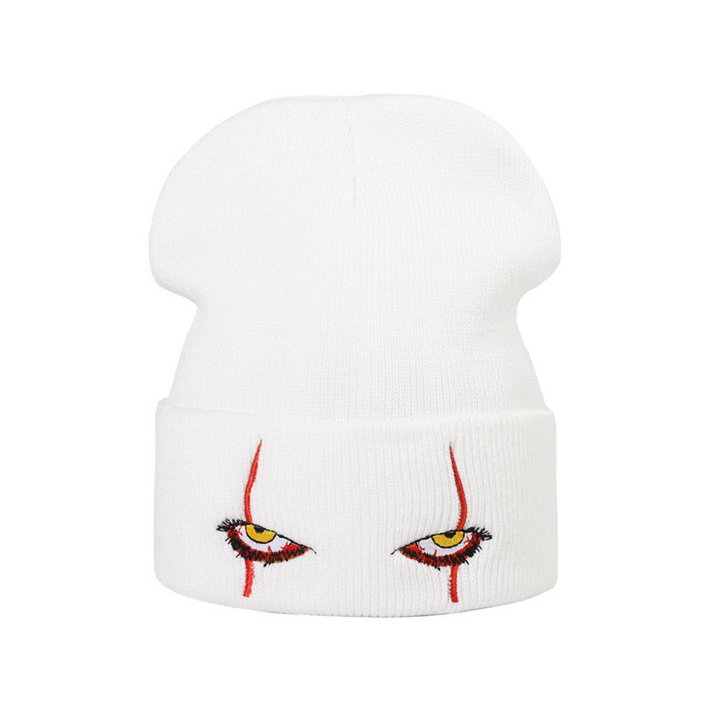 Bonnet Tête de Mort Yeux de la Terreur Couleur Blanc