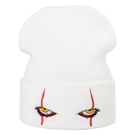 Bonnet Tête de Mort Yeux de la Terreur Couleur Blanc