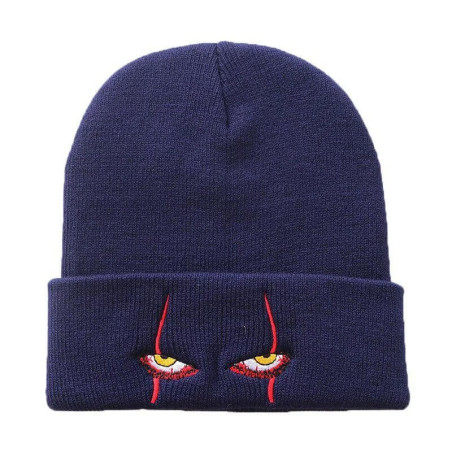 Bonnet Tête de Mort Yeux de la Terreur - couleur bleu marine