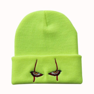 Bonnet Tête de Mort Yeux de la Terreur - couleur vert