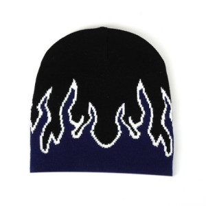 Bonnet Design Flammes de l'enfer Couleur Bleu