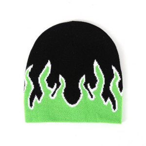 Bonnet Design Flammes de l'enfer Couleur Vert