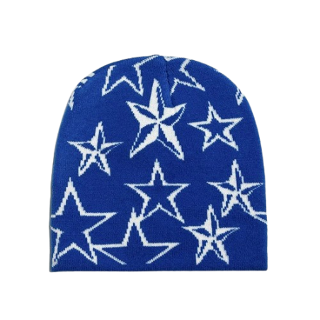 Bonnet Design étoiles Rock And Roll Couleur Bleu