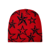 Bonnet Design étoiles Rock And Roll Couleur Rouge