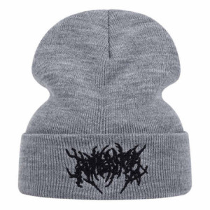 Bonnet Gothique Black Metal Couleur Gris