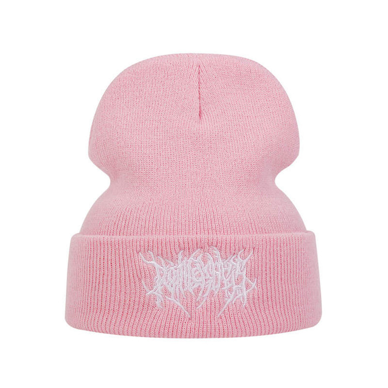 Bonnet Gothique Black Metal Couleur Rose