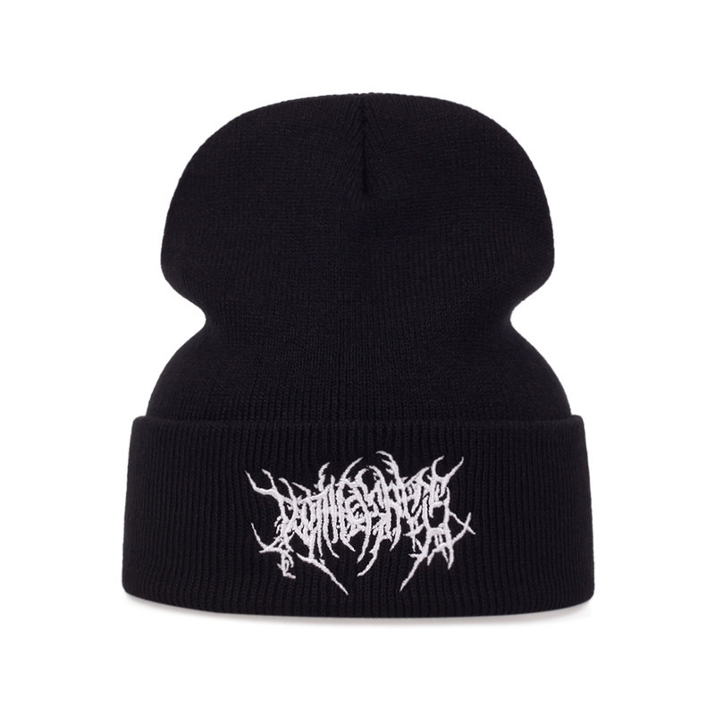 Bonnet Gothique Black Metal Couleur Noir