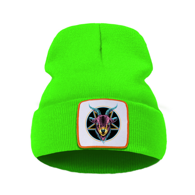 Bonnet Gothique Baphomet Couleur Vert