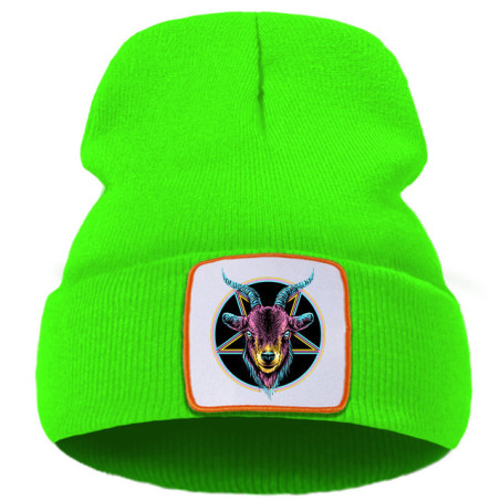 Bonnet Gothique Baphomet Couleur Vert