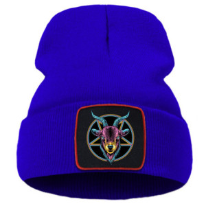 Bonnet Gothique Baphomet Couleur Violet
