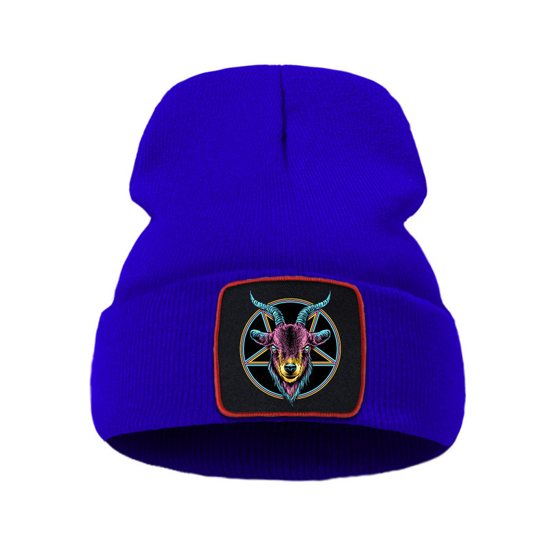 Bonnet Gothique Baphomet Couleur Violet