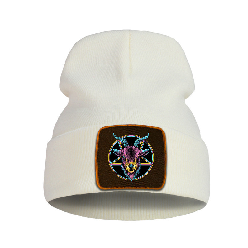 Bonnet Gothique Baphomet Couleur Beige