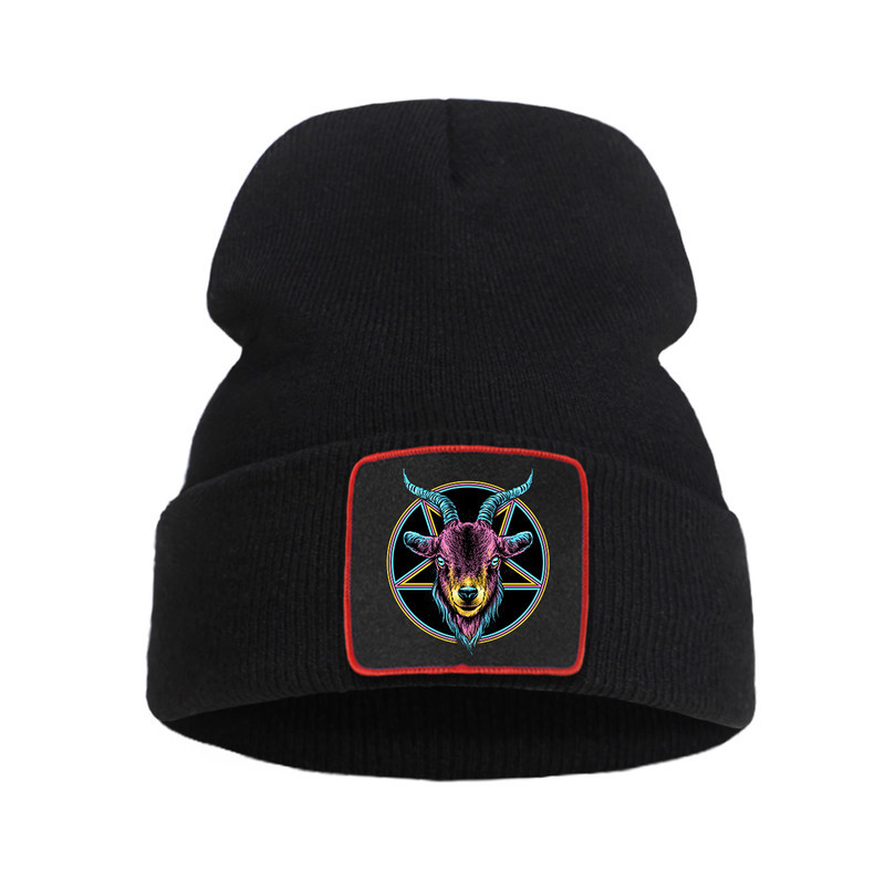 Bonnet Gothique Baphomet Couleur Noir