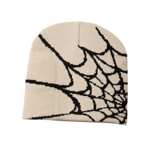 Bonnet Toile Araignée Spider Couleur Beige