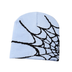 Bonnet Toile Araignée Spider Couleur bleu Cliel