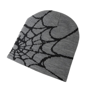 Bonnet Toile Araignée Spider Couleur Gris Foncé