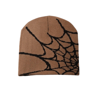 Bonnet Toile Araignée Spider Couleur Marron