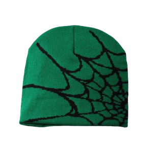 Bonnet Toile Araignée Spider Couleur Vert