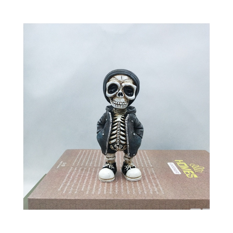 Figurines Tête de Mort Petits Squelettes en résine Modèle 3