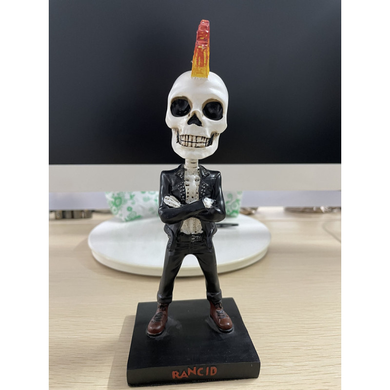 Figurine Tête de Mort Artisanale Squelette Crâne Punk 