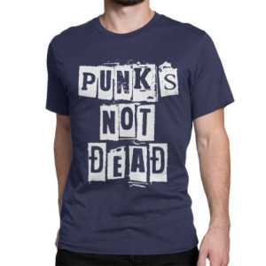 T-shirt Punk Rock insription Punk Is Not Dead Couleur Violet